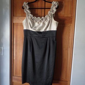 Ruffle Collar Sheath Dress